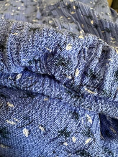 Blue ditsy floral midi dress, photo 3